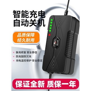 智能型电动车电瓶充电器48V12AH60V20AH72伏30ah40A50A小公插通用