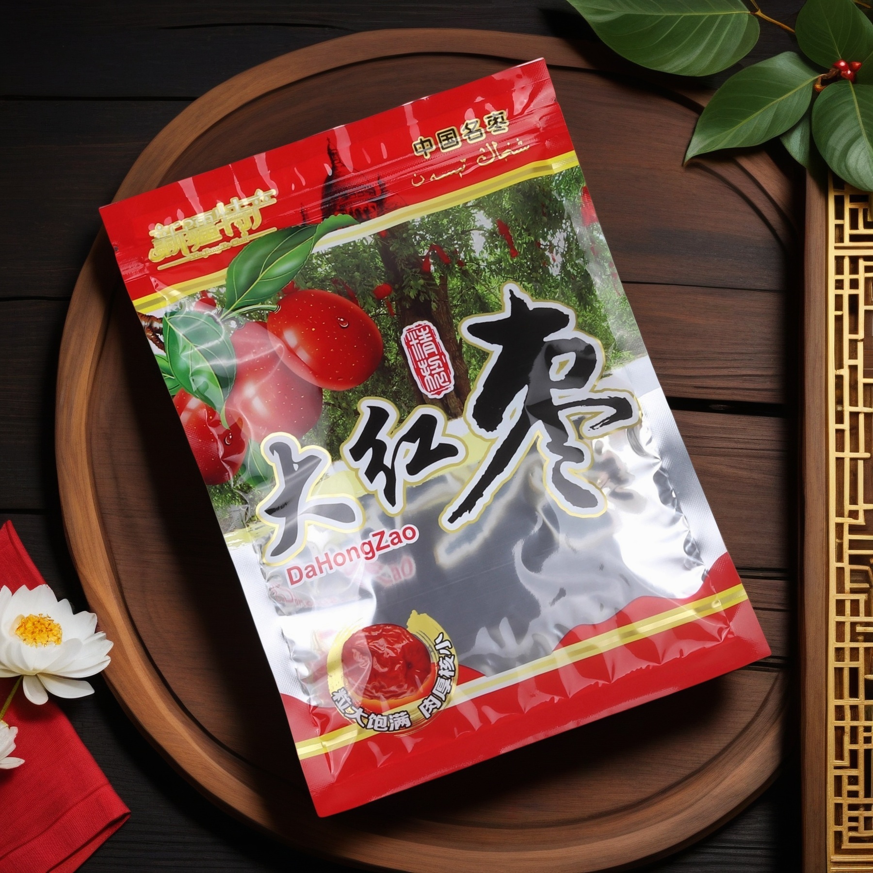 新疆大红枣包装袋红枣若羌红枣自封大枣密封袋250克500克一斤半斤