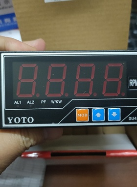 北崎电气YOTO 数显智能变频器专用转速线速表 DU4-DA-FR1(1999R