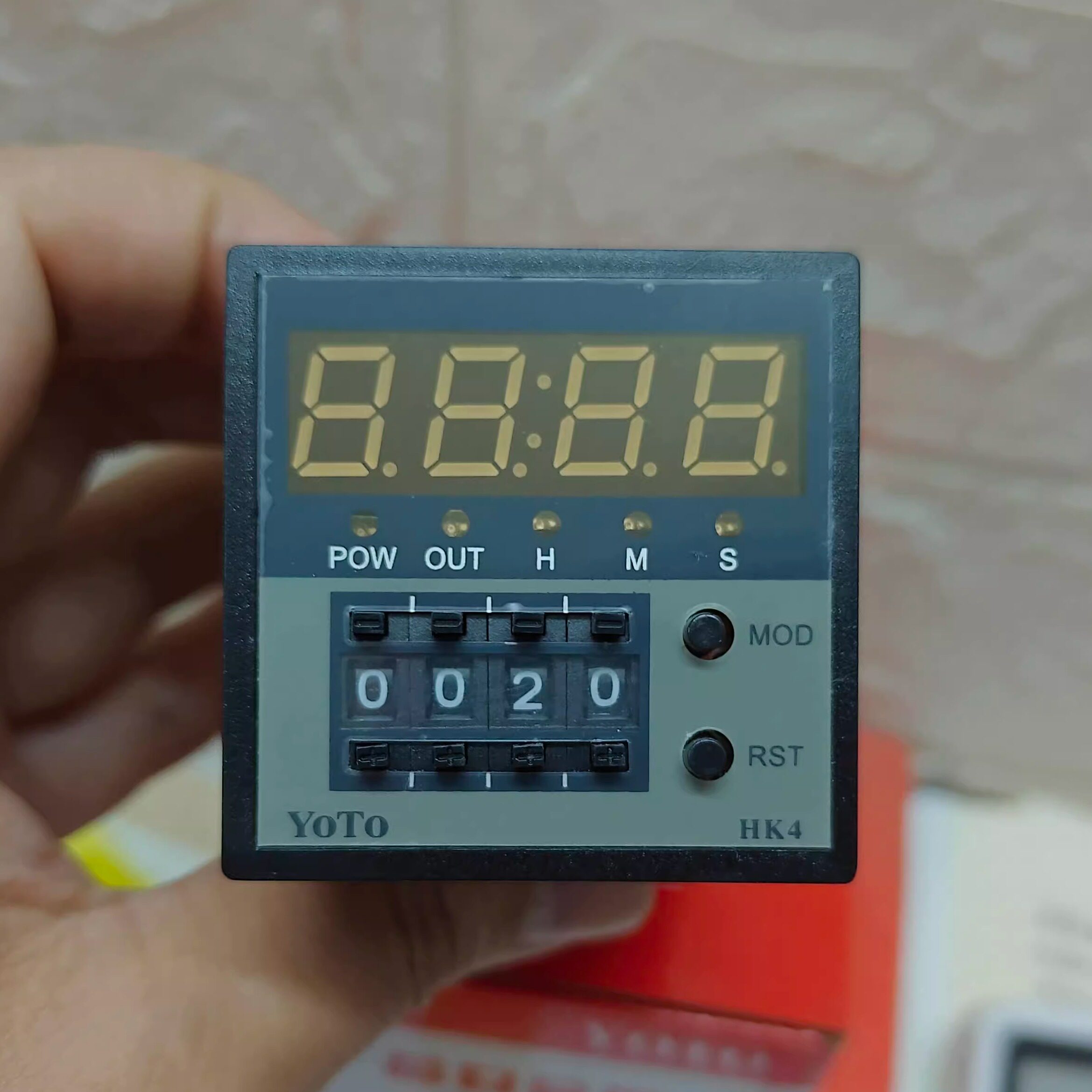 北崎YOTO拨码设置型多时间段数显智能时间继电器HK4-8PB