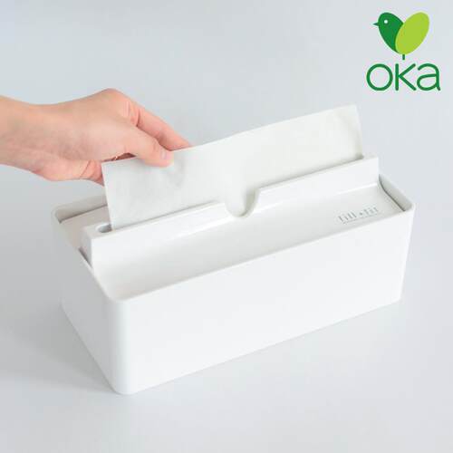 日本oka日式简约擦手纸防水纸盒