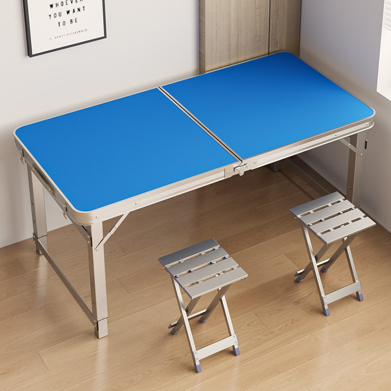 家用折叠桌夜市摆摊地推便携式折叠桌子户外小桌子简易折叠餐桌椅