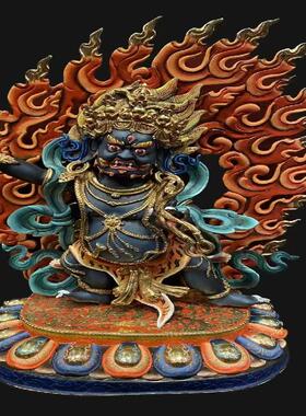 尼泊尔金刚手33cm释迦族铜雕护法造像 丹梵东方艺术收藏