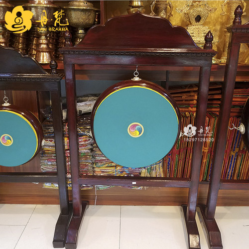 尼泊尔纯手工摆件法鼓 架子鼓 33cm 45cm 55cm 多规格