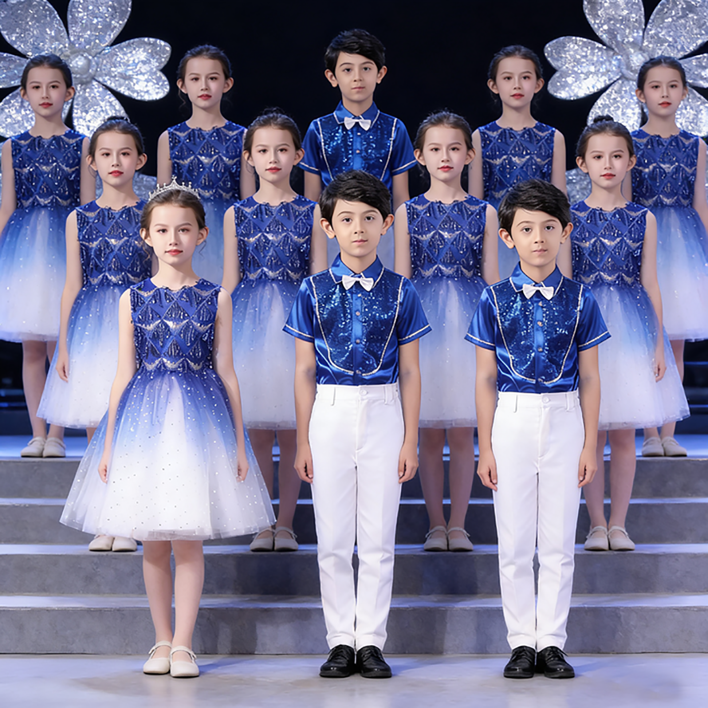 六一儿童节诗歌朗诵演出服中小学生幼儿园男女童大合唱团表演服装