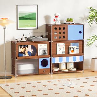 猫厕所猫砂柜室内猫家用咪食堂用餐一体人宠共用家具猫别墅宠物盆