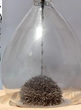 速发日力沙漏创意新奇摆件桌面装饰磁铁粉玻璃漏斗送男朋友生磁另