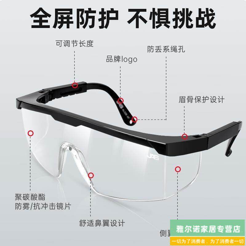 速发厨房防溅油防薰士炒菜做饭眼睛眼罩烧烤防油烟防护面罩神器