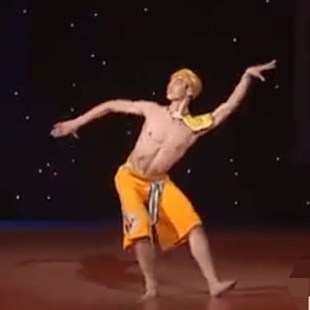 速发服李杯男赛大款 艺考 傣族桃舞蹈服孔雀独舞少数民族表演服装