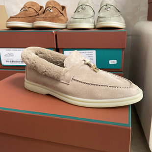 女套脚休闲海狸毛LP鞋 2025新色 一脚蹬渠道乐福鞋 手工顶版 S级