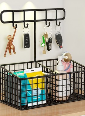 速发收纳盒壁挂玄关收鞋摆门挂架桌面件口进门入户纳柜置物架