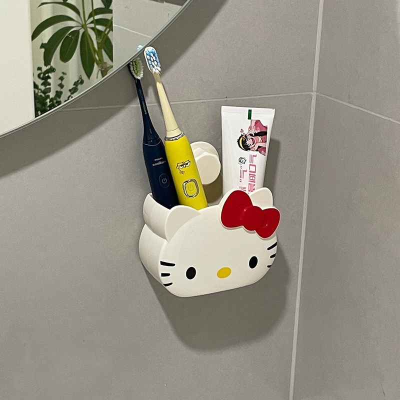速发架壁挂式间打孔浴童可爱儿室卫生免牙膏收纳置物架