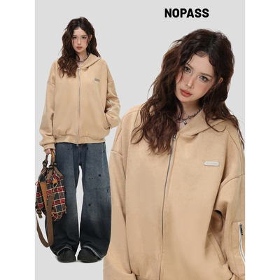 NOPASS「豹纹麂皮夹克」