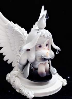 泡泡玛特chaka2代烛语上浮坚韧底座丰盈翅膀盲盒欢愉收纳展示柱台