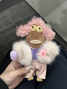 泡泡玛特丑鱼愣愣呆呆鱼比奇堡的居民们爆炸扭扭棒假发盲盒毛绒帽