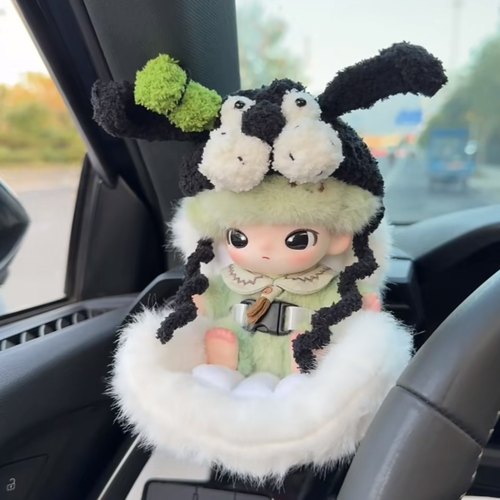 dimoo新生日记陌生守护眷恋搪胶新奇懵懂公仔依赖小车载毛绒座椅