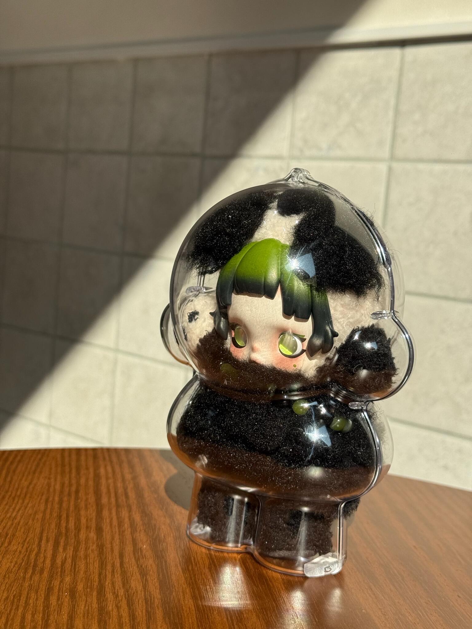 新款熊怠怠吊卡搪胶毛绒包挂收纳