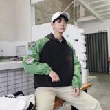 1508-J86-P35秋装新款日文印花外套男韩版潮流青年宽松连帽夹克，男装夹克，星座1508-1