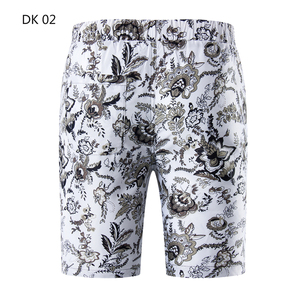 1508-DK02-P20新款沙滩裤印花青年修身大花夏短裤宽松大码五分裤图片