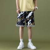 1508-ST07-P20新款篮球裤沙滩裤印花青年修身运动短裤大码五分裤，男装牛仔裤，星座1508-1