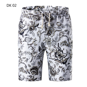 1508-DK02-P20新款沙滩裤印花青年修身大花夏短裤宽松大码五分裤图片