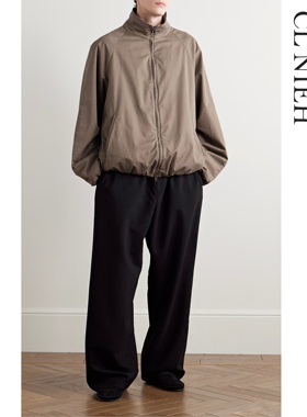 CLNIEH | 静奢ROW风OYU款进口灵地思羊毛混纺桑蚕丝 高领廓型夹克