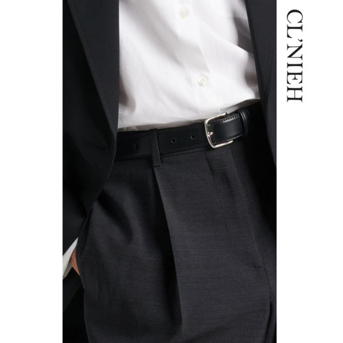 CLNIEH | 静奢ROW风Classic进口头层小牛皮 微亮面极简风手作皮带