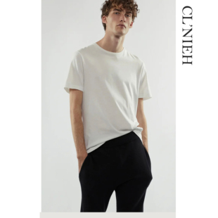 T恤 进口NAIA醋酸面料混纺—片裁廓型短袖 CLNIEH 静奢ROW风Luke