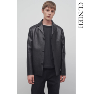 CLNIEH |复古ROW风Brodie 头层植鞣油蜡羊皮 全宾霸里布真皮西装