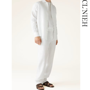 衬衫 CLNIEH 老钱风40支全亚麻男士 新品 上衣 Andre25款