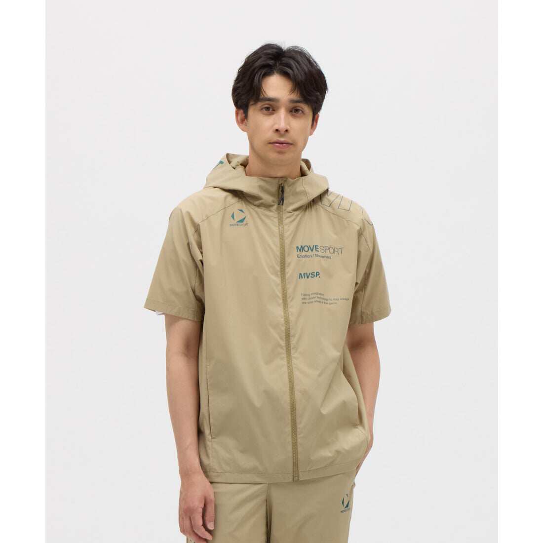 日本24秋冬款movesport高尔夫服装男士短袖夹克弹力防晒防泼水