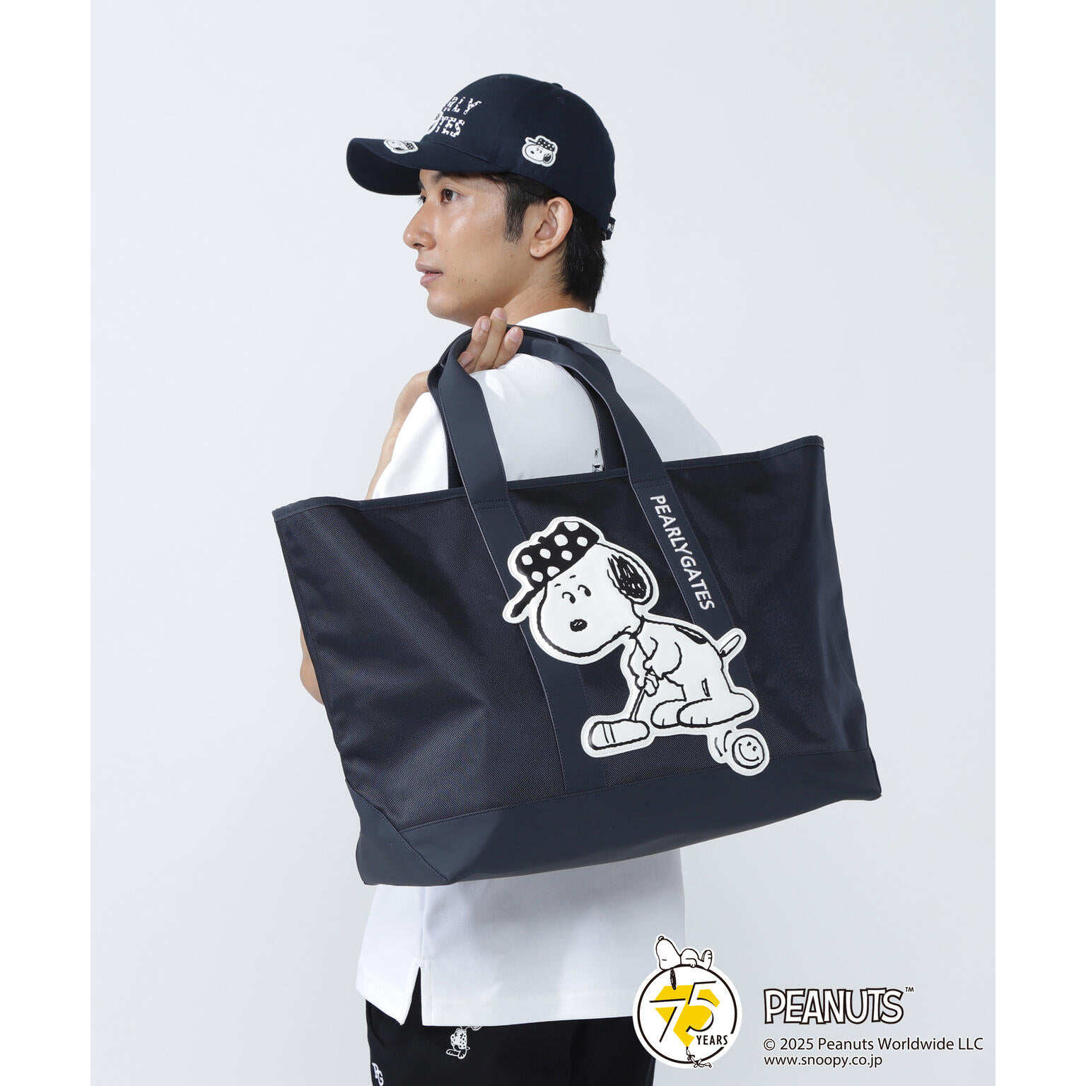 日本25年秋冬款PEARLY GATES男士高尔夫球包史努比联名款时尚球包