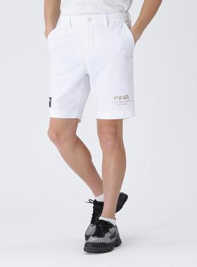 日本25年春夏款PING男士高尔夫服装时尚弹力舒适无比清爽舒适短裤