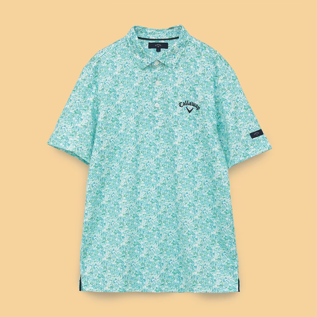 日本25新款Callaway/卡拉威高尔干男士短袖POLO衫夏季印花T恤正品