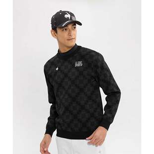 日本26春夏款Le Coq公鸡乐卡克男士高尔夫服装精致轻量长袖针织衫