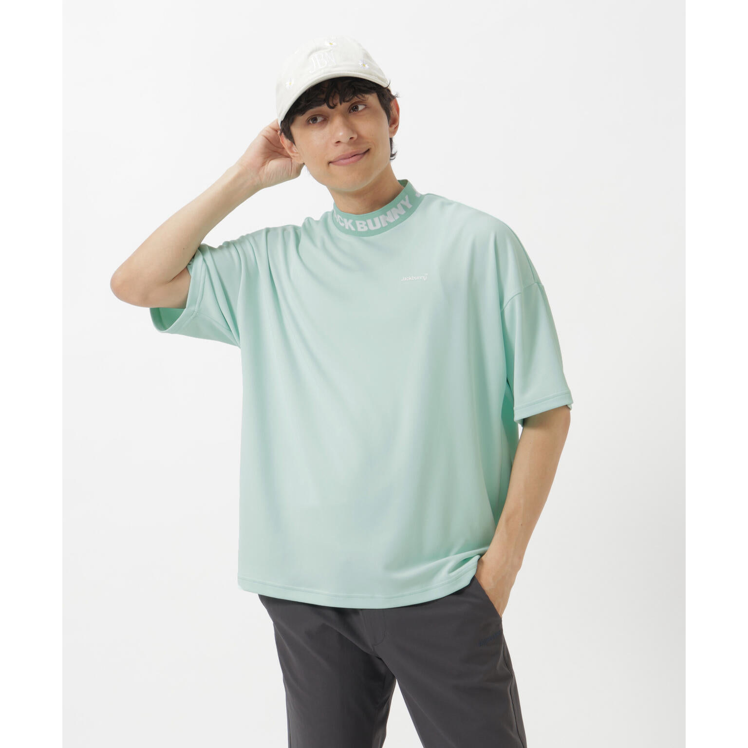 日本26春夏款JACK BUNNY男士高尔夫服装吸汗经典弹力舒适修身短袖