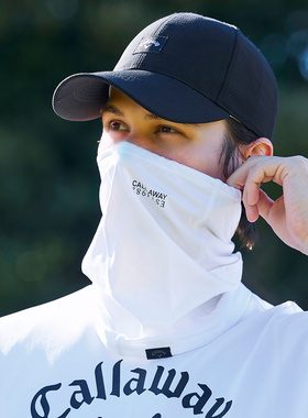 日本26春夏款Callaway卡拉威男士高尔夫服装印花抗UV凉感运动面罩
