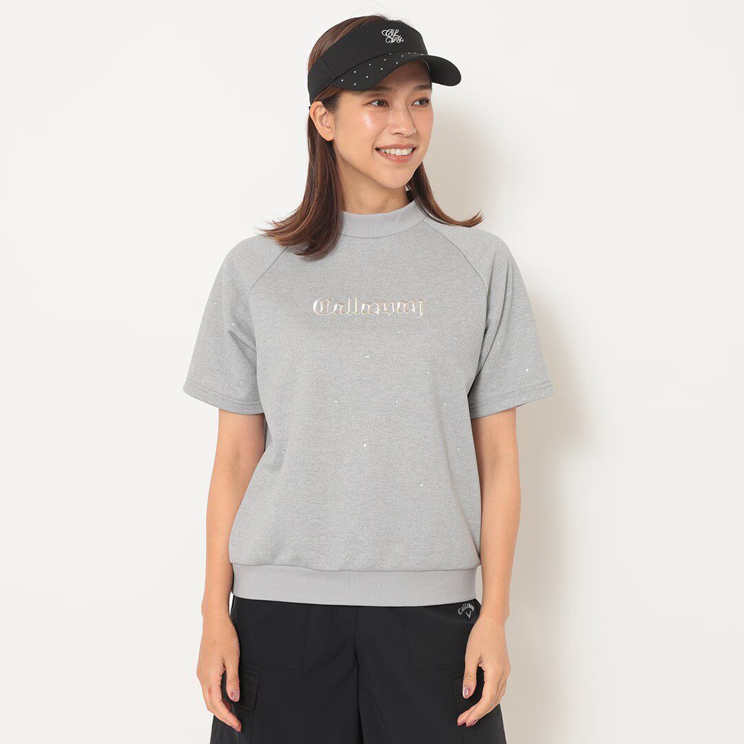 日本25年秋季卡拉威Callaway高尔夫球服女装短袖圆领运动卫衣新品