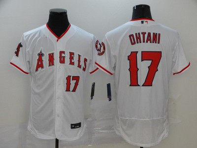 新款angels美职棒洛杉矶天使17ohtani 大谷翔平刺绣球衣刺绣棒球