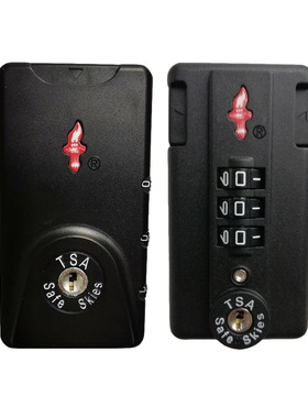 TSA007行李箱密码锁火炬通关锁铝框箱扣锁拉杆箱TSA Safe Skies锁
