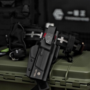 一雄正92G快拔枪套下沉式拇指解锁92改快反枪套绑腿腰封快拆枪包