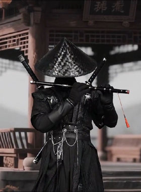 墨燃cos服古装修身周晖萧策安长庚顾昀黑水贺玄cosplay套装收腰