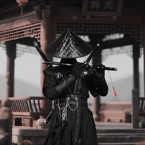 南小山墨燃cos服古装修身套装