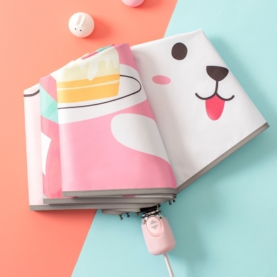 速发雨伞小学生轻巧儿童叠折雨伞全自动幼自动收儿园伞