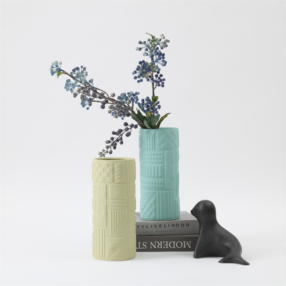 速发描金陶瓷花装家瓶客厅装饰居饰酒店民宿软装摆件摆件