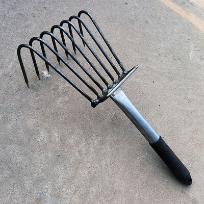 速发全钢赶海耙子沙贝蚬子蛤蜊耙子捡花生耙土铁耙子赶海神器挖滩