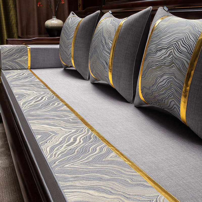 速发新中式红木沙发坐垫沙发垫套木实罩家具防滑垫子高端四季通用