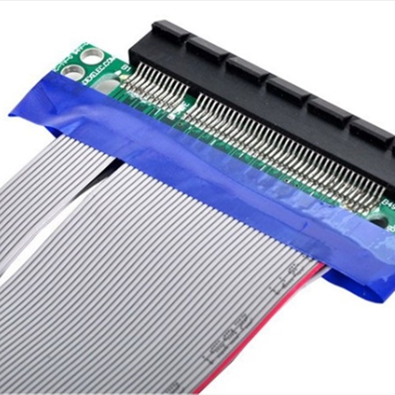 速发PCI-E8X转8X延长软排线PCI-E1U转向线2U转向线增高连接转换线
