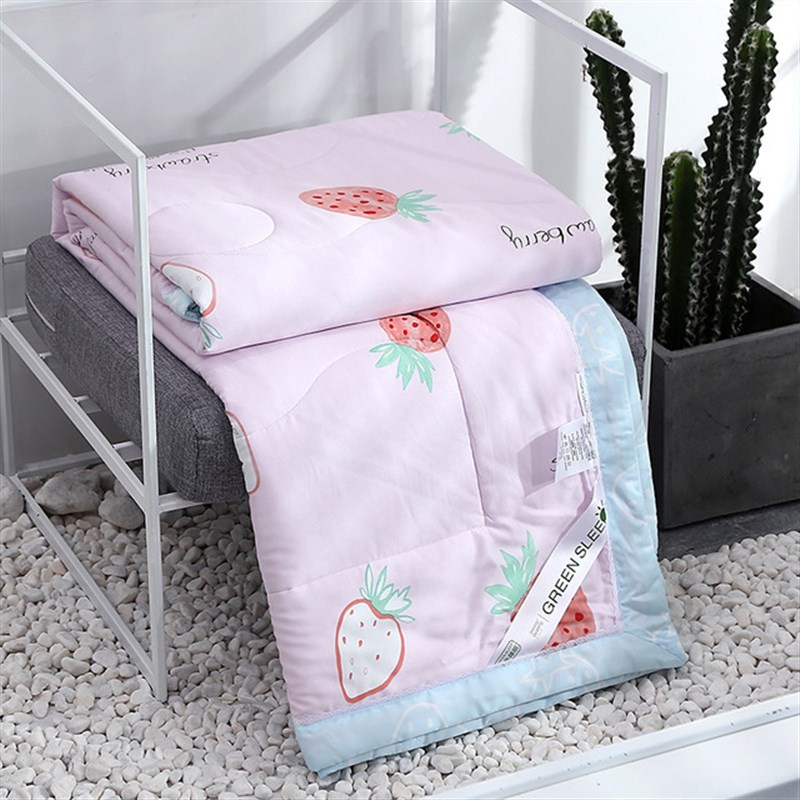 速发儿1天丝夏午被幼儿园凉睡空调被童.2m宝宝夏被可水洗薄