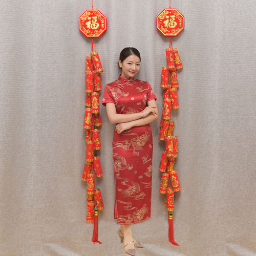 速发中国结挂件鞭炮串客厅装号大饰灯笼串挂饰家迁之喜厂乔直销